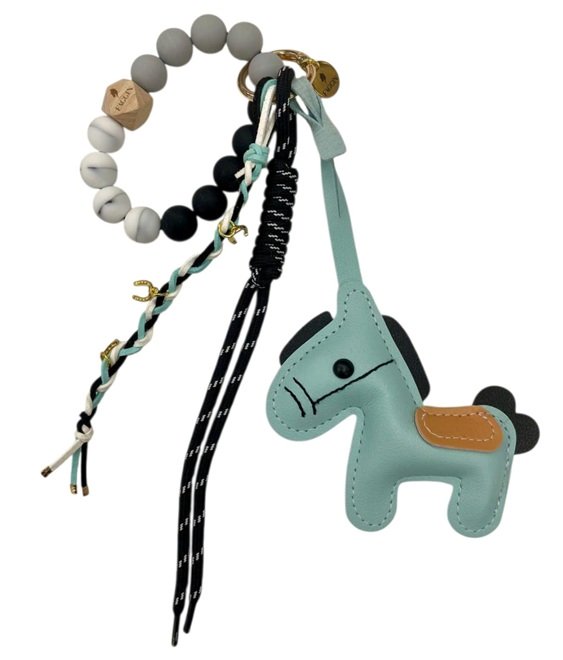CHARM/ PORTACHIAVI NESTORINO AQUA-BLACK Portachiavi 